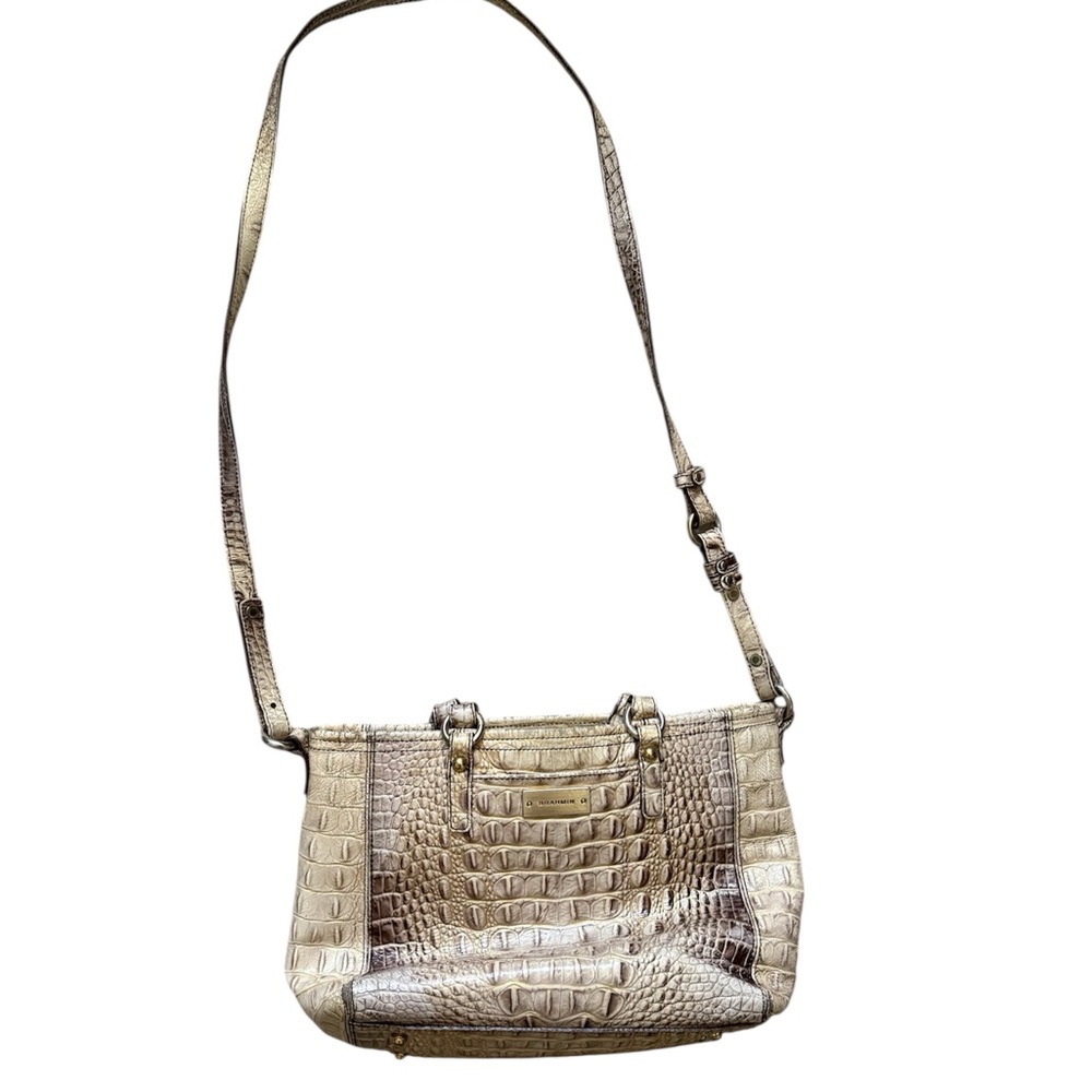 Brahmin croc shoulder bag